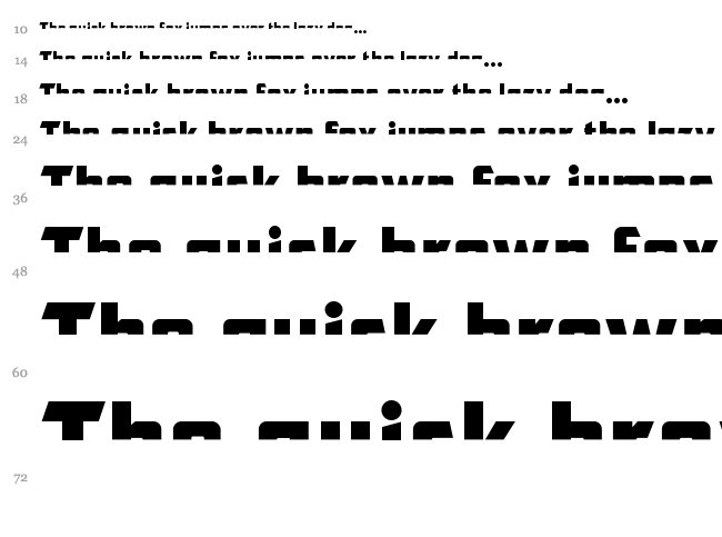 CFB1 American Patriot font waterfall
